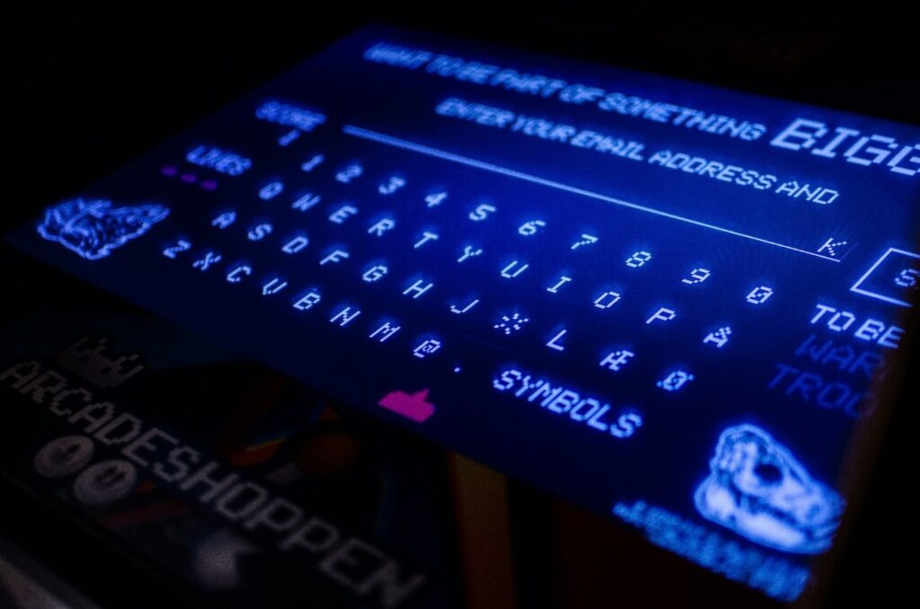 A picture showcasing a system to enter credentials