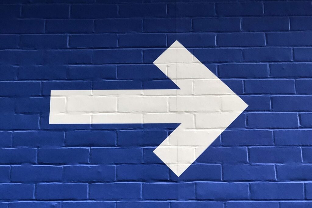 A picture showing shift in moving forward