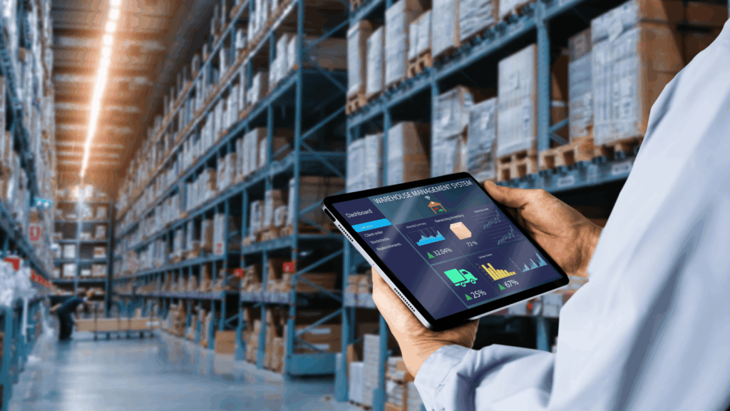 An image of a warehouse with respect to the bill of materials, which can be easily tracked