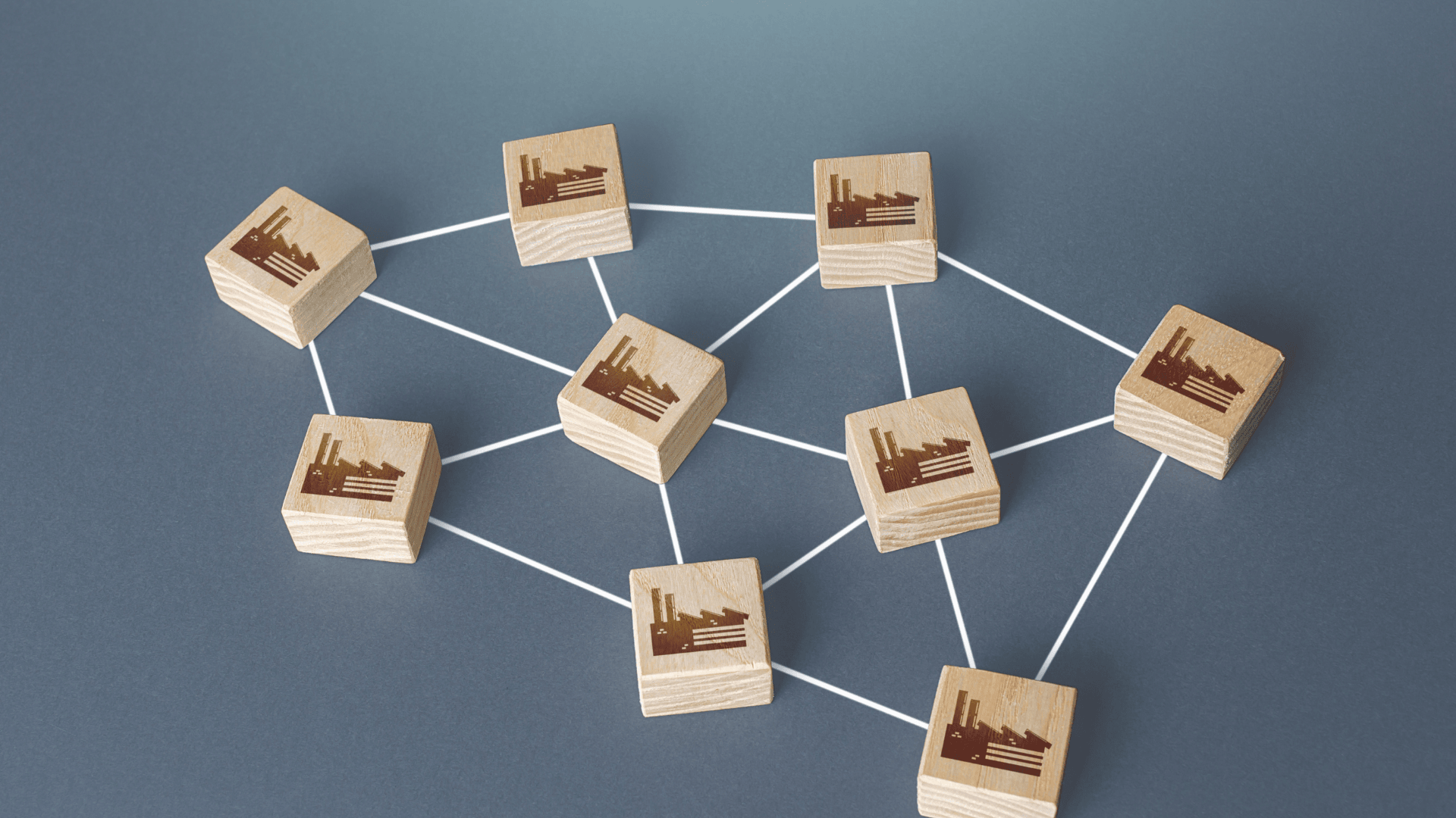 Connectivity of different industries forming a route