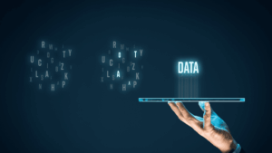 An image showing illuminated data
